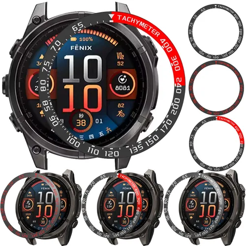 BEHUA-funda con anillo de bisel para reloj inteligente Garmin Fenix8 Fenix 8, Solar/AMOLED, funda protectora para Garmin Tactix 8 51mm