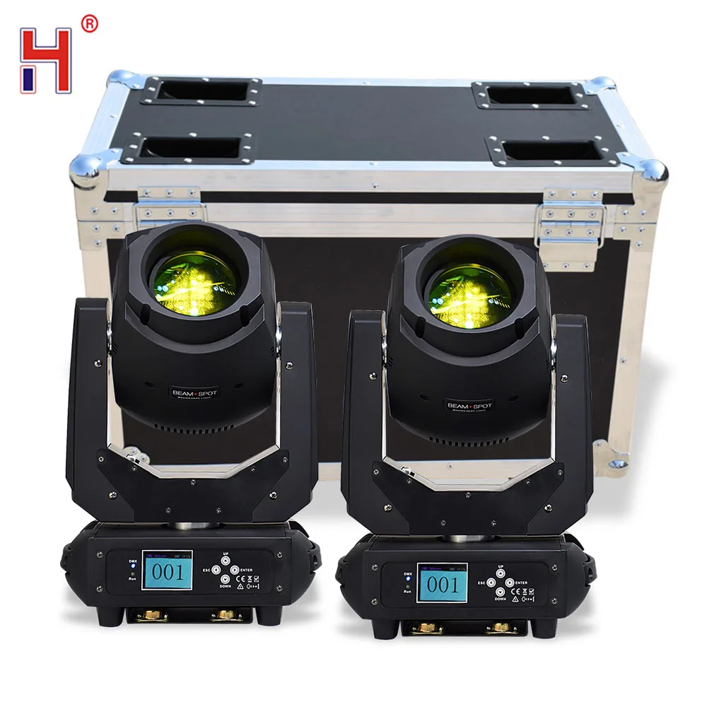 

HongYi Flight Case With 200W Spot Beam LED Moving Head 6/18 Channel DJ Disco Party Nightclub Dance Wedding Stage Lighting