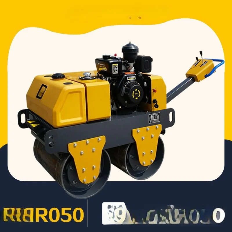 Walking Roller Double Steel Wheel Diesel Vibration Hydraulic Small Roller Concrete Asphalt Compactor