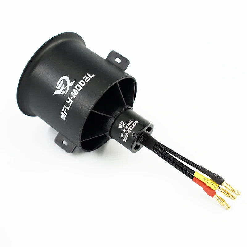 Xlfy Model 70mm-V1 12 Blade Ducted Power Unit Electric Ducted Fan 2860-Kv2200 Internal Rotation 6s Aircraft Model Components