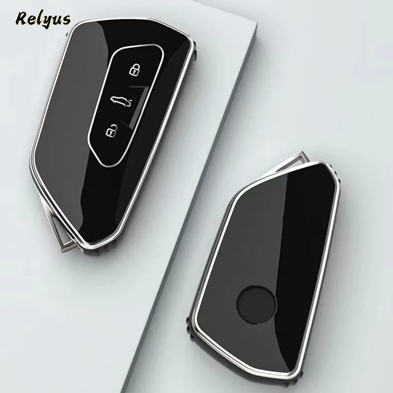 TPU Car Key Case Cover for VW Volkseagen Golf 8 MK8 ID.3 ID.4 Cupra Formentor for Skoda Octavia A8 SEAT Leon MK4 2020 2021