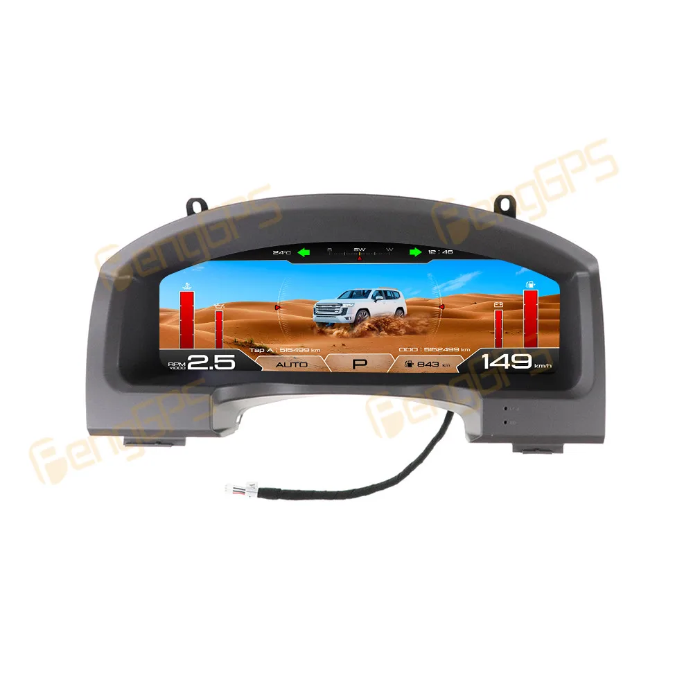 

Dashboard For Toyota Land Cruiser 2008-2020 Digital Cluster Car LCD Instrument Panel Virtual CockPit Speed Meter Car Accessories