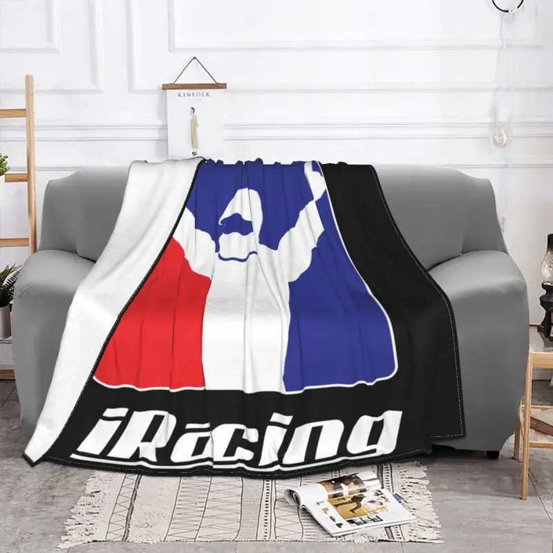 New World Of Outlaws Iracing Team Fan Racing Blanket Sheet Flannel High-Quality Bedding Travel Home Decotation