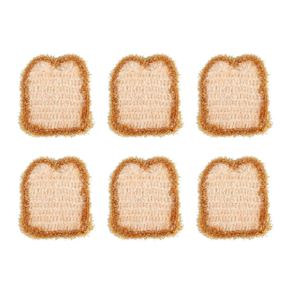 

6Pcs Kitchen Non-Scratch Dish Towels Polyester Durable Cleaning Cloth High Absorption for Dishes Bowls Pots Multi-Functional