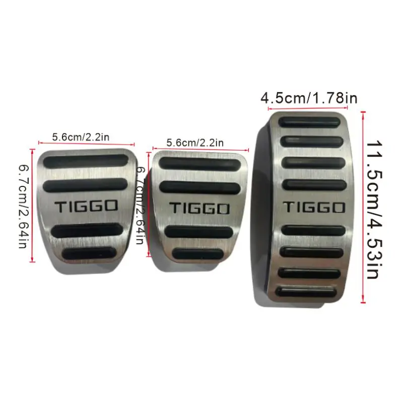 Auto-Gaspedal- und Bremspedalabdeckungen Zubehör 2016~2024 Tiggo 7 8 Pro Plus Tiggo 2 3X 4 5X Tiggo7 Tiggo8 Max Für Chery – Detail 6