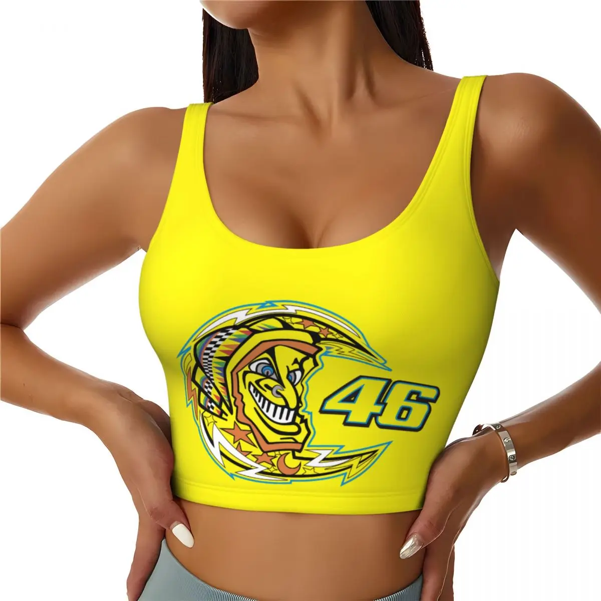 

Custom Rossi Workout Crop Tank Tops Women's Seamless Running Yoga Sports Bras