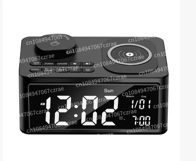 

H7 Multifunctional Bluetooth Speaker Alarm Clock Audio Clock With Mobile Phone Wireless Charging Bedside Small Radio