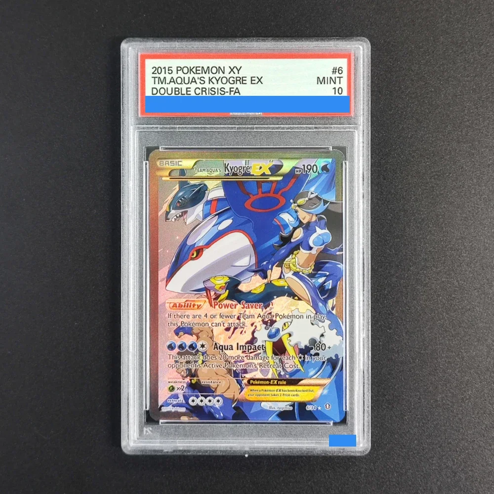 ﻿ POKEMON XY DUBBELE CRISUS 2015 # 6 # 15 TM.AQUA'S KYOGRE TM.MGM'S.GROUDON EX Authentication Grade GEM MT Copy 10 Points Rating Card