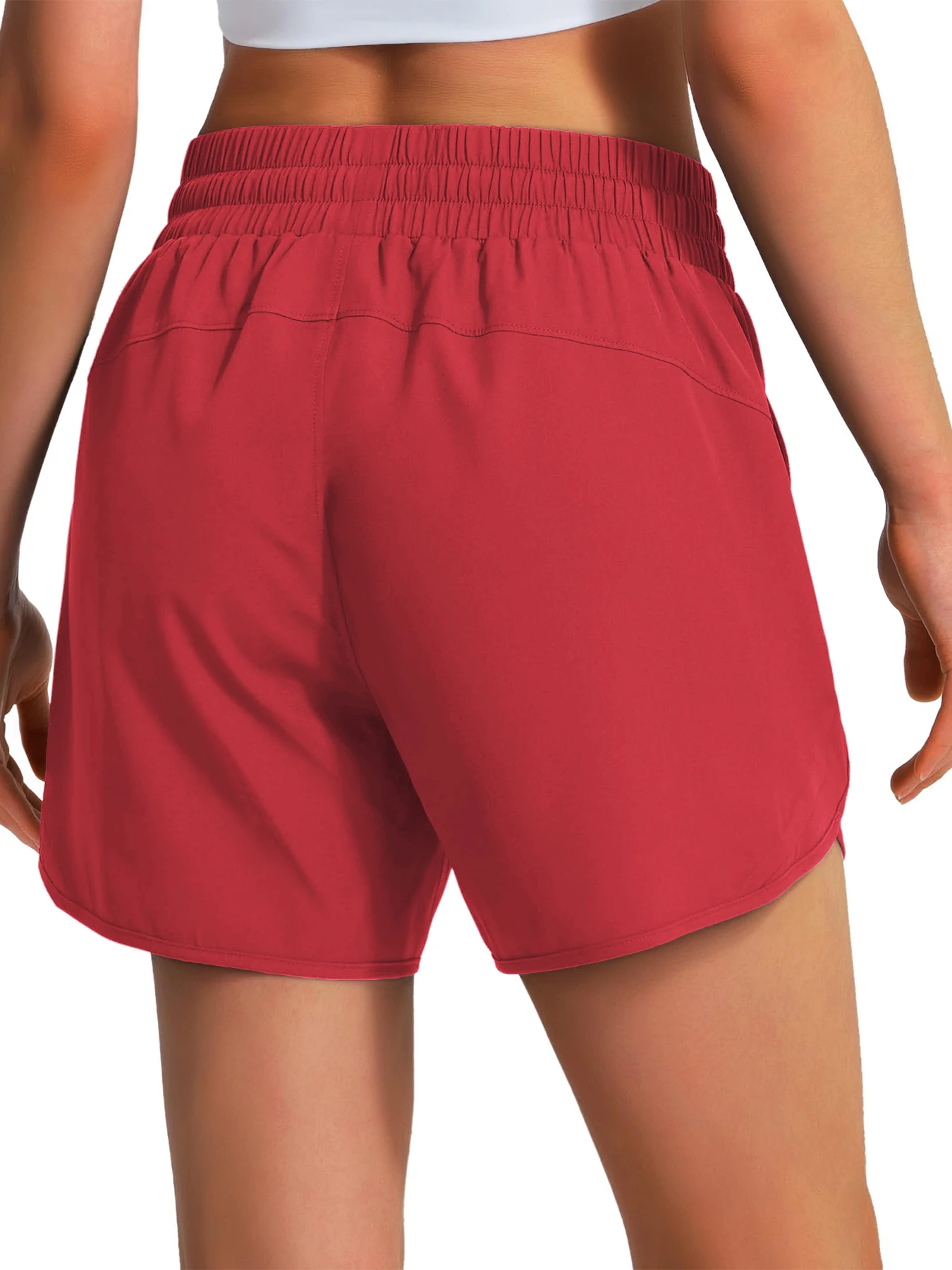 Neue Damen-Freizeit-Sportbekleidung, Sport-Laufshorts, schnelltrocknende, leichte Fitness-Shorts mit Reißverschluss, Sportshorts. – Detail 15