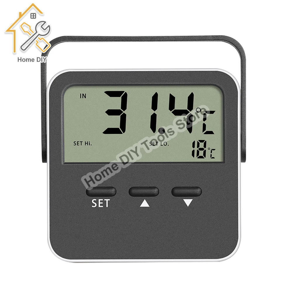 Mini LCD Digital Probe Sensor Thermometer Water Tank Swimming Pool Refrigerator Aquarium Wine Cellar Thermometer Measurer