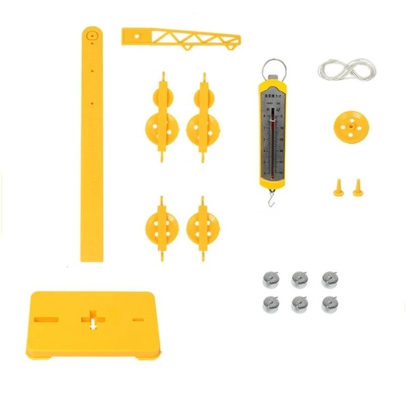 

J0MB Kids Physics Learning Props Pulley and Lever Mechanics Experiment Set Hands On Science Educational Toy for Student