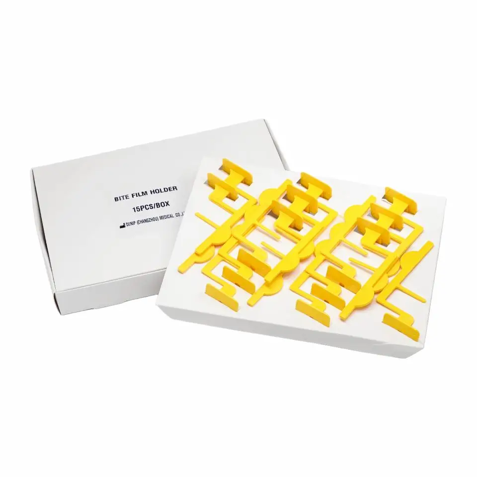 Wholesale Dental X-Ray Positioning System Yellow Frame Bite Film Holder Radiographic Sensor Locator Kit 15Pcs Clinic Supplies