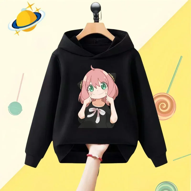 Spy X Family Anime Kids Hoodie Boys Girls Street wear sports long sleeved casual hoodie baby clothing Kawaii