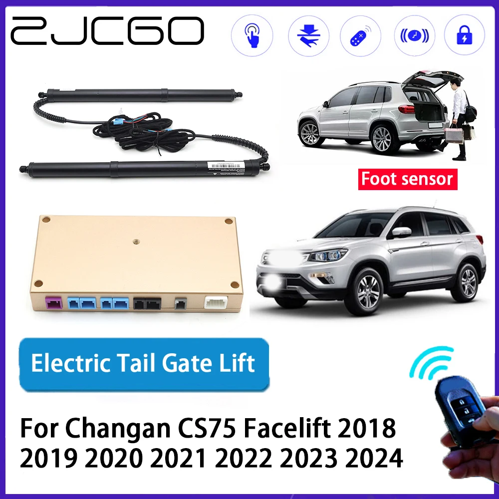 

ZJCGO Car Auto Trunk intelligent Electric Tail Gate Lift Automatic Tailgate Opener for Changan CS75 Facelift 2018~2024