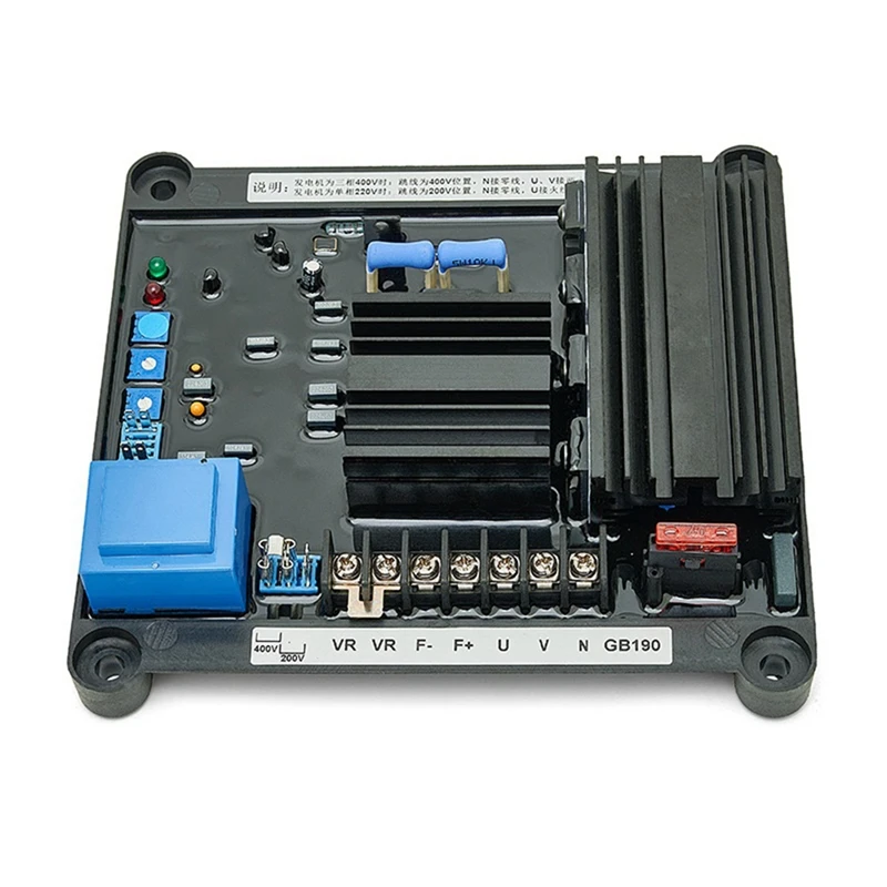 GB190 AVR Brush Generator Automatic Voltage Regulator 20A Full Wave Excitation Stabilizer Module