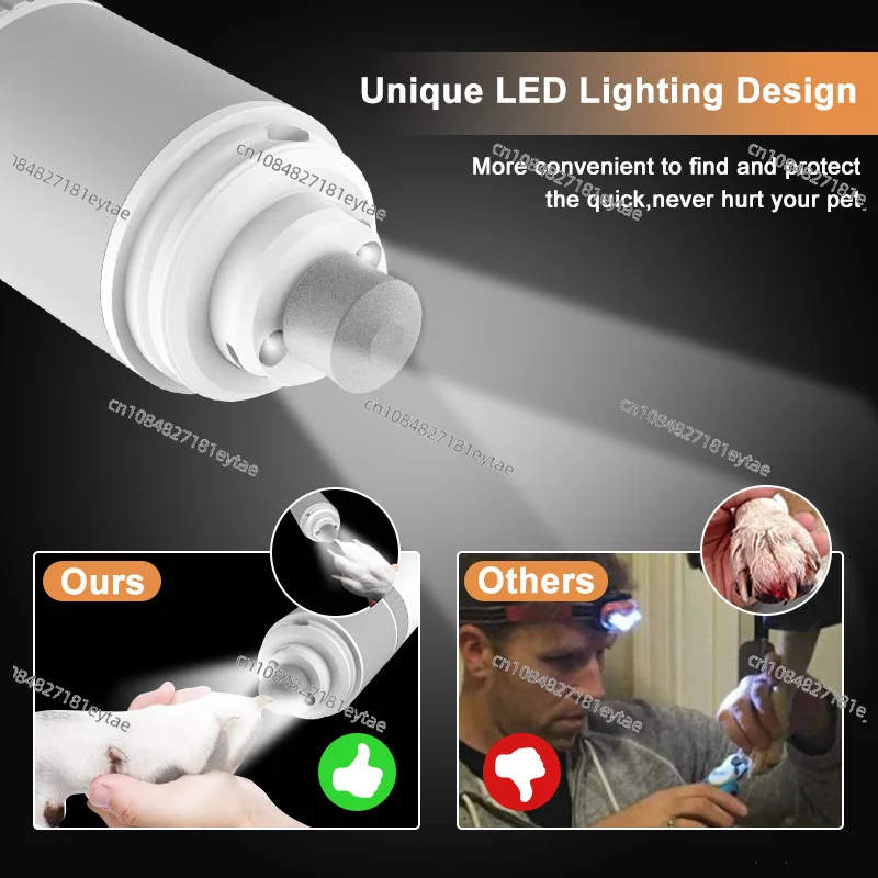 New USB Electric Pet Nail Grinder Clipper for Dogs Cats Rechargeable Safe File