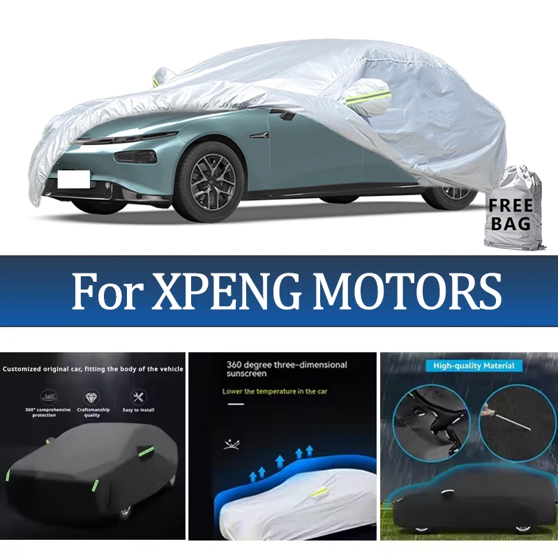 

For XPENG MOTORS Car Cover Outdoor Protection Covers Snow Sunshade Waterproof Dustproof Exterior UV Car Accessories