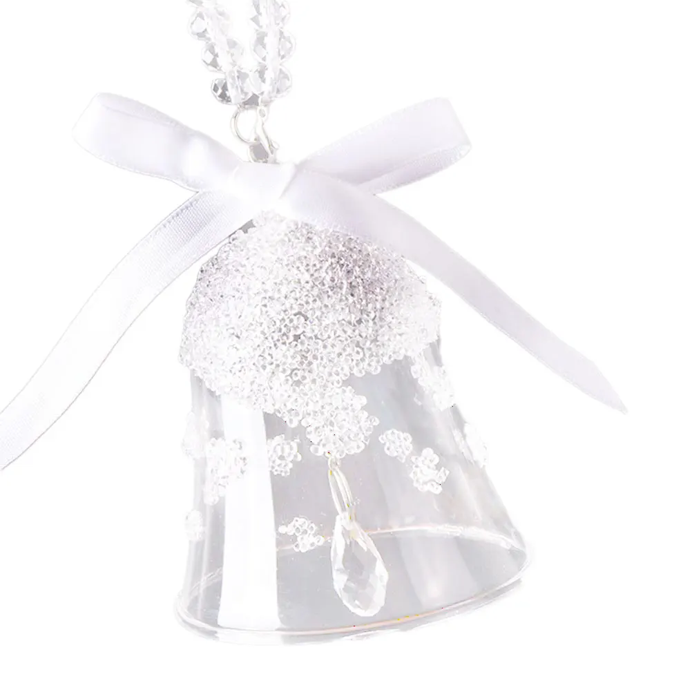 

1Set Crystal Bells Christmas Festive Wind Chimes Ornament Decor Car Hanging Pendant Home Party Decoration Crystal Bells