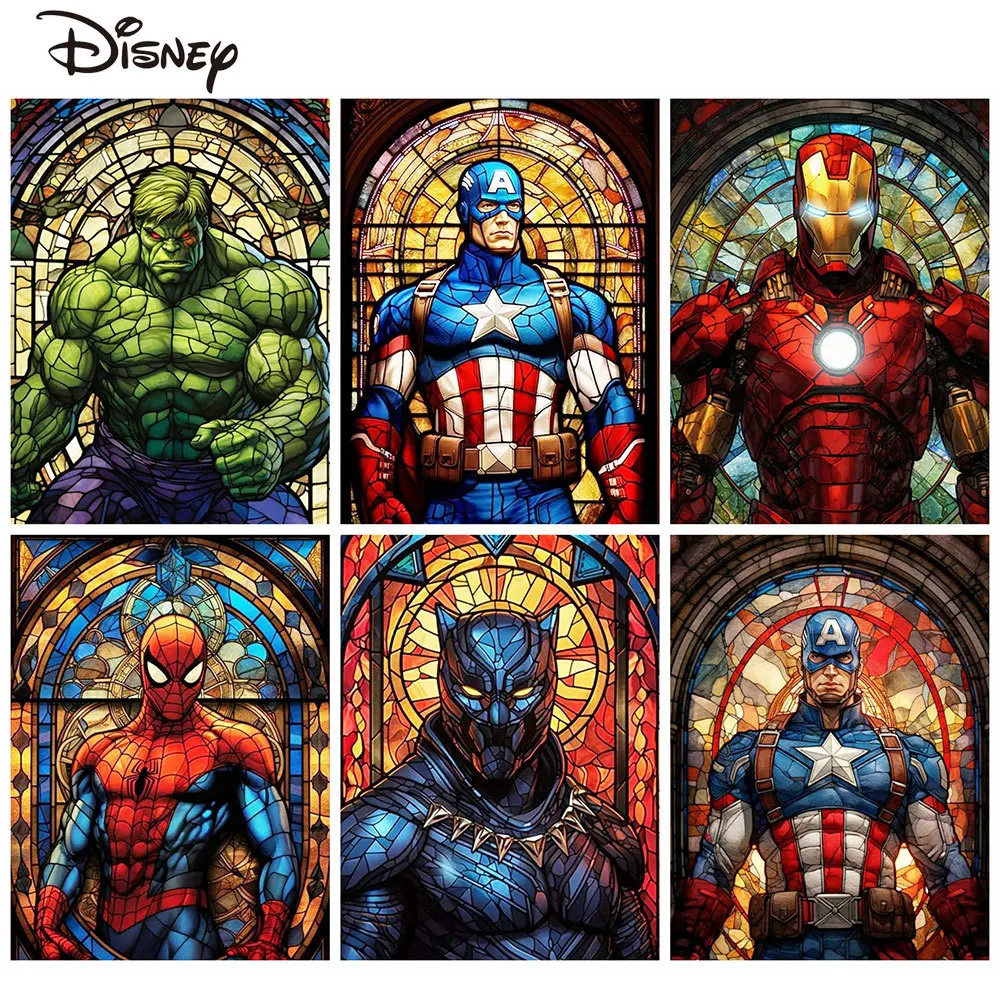 Disney Spider Man Coloring By Numbers Superhero Paint Kit For Adults Iron Man Oil Painting Batman Wall Decor