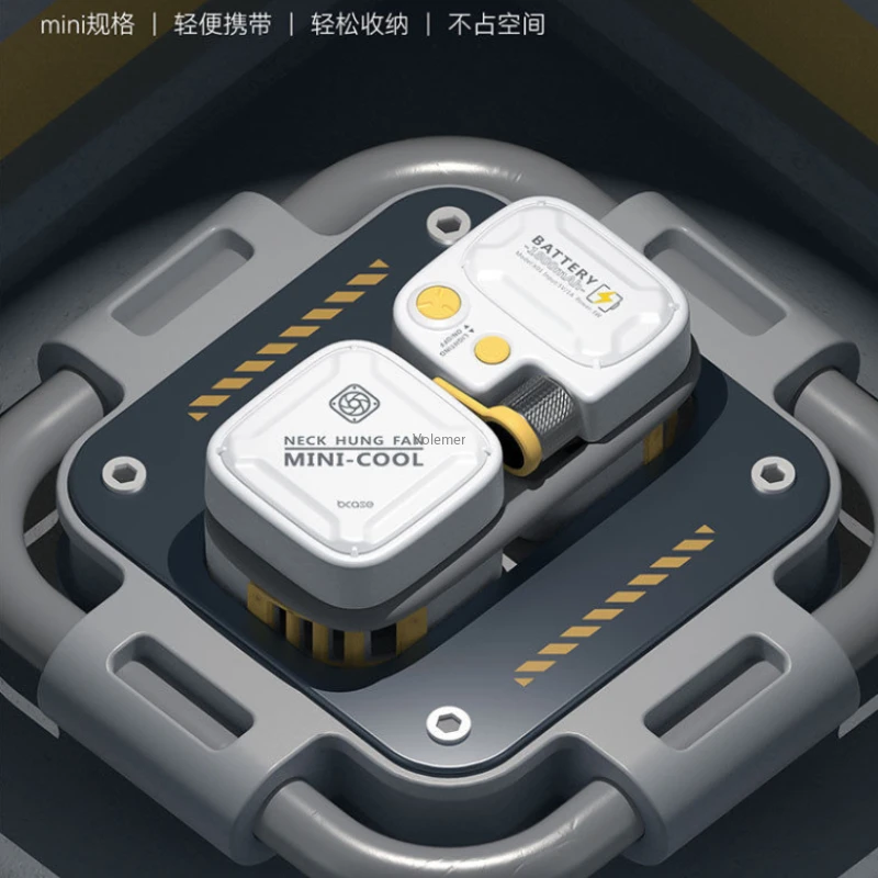 Mới Youpin USB Di Động Quạt Tay Cổ Quạt Pin Sạc Thể Thao Quạt Điều Hòa Làm Mát Tích Hợp Portátil