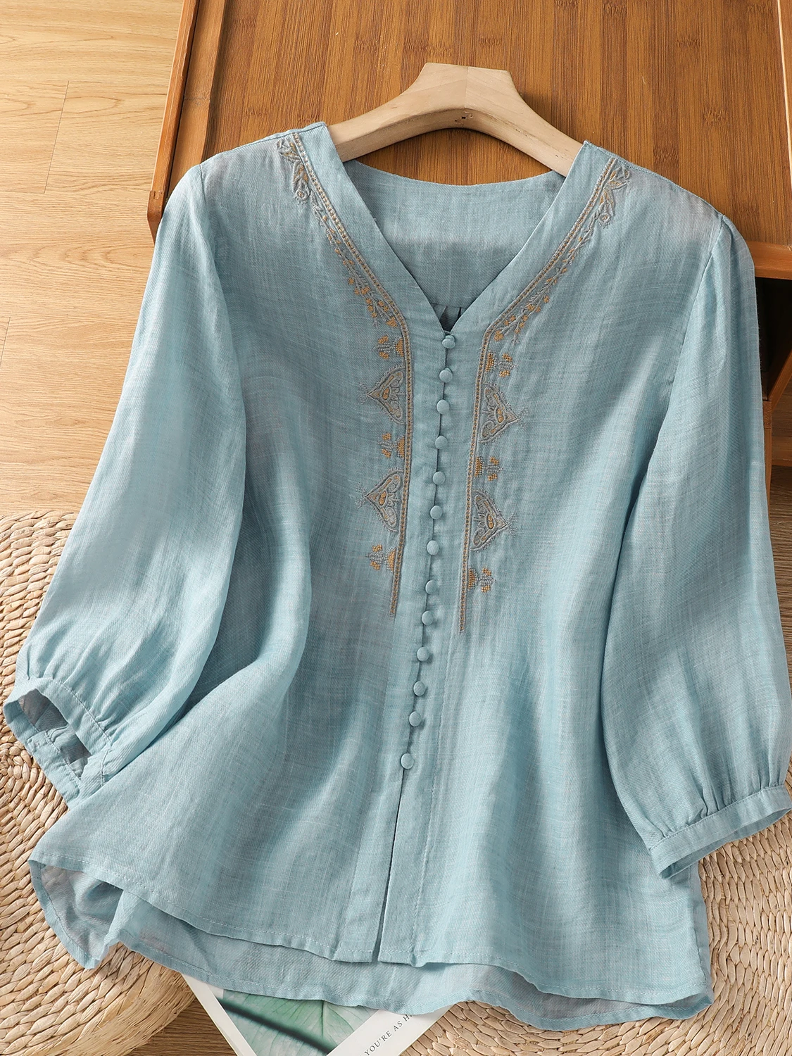 

Художественный легкий удобный дышащий льняной вышитый irt большой размер женский повседневный открытый кардиган летний irt