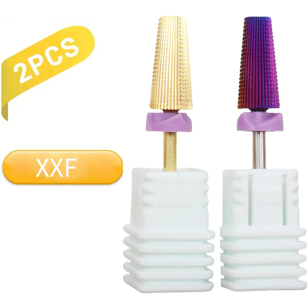 Doppelte Handgebrauch 5-in-1-Nagelfräser aus Wolframstahl, multifunktionales Hartmetall mit hoher Härte für Langzeit-Gel-Entferner