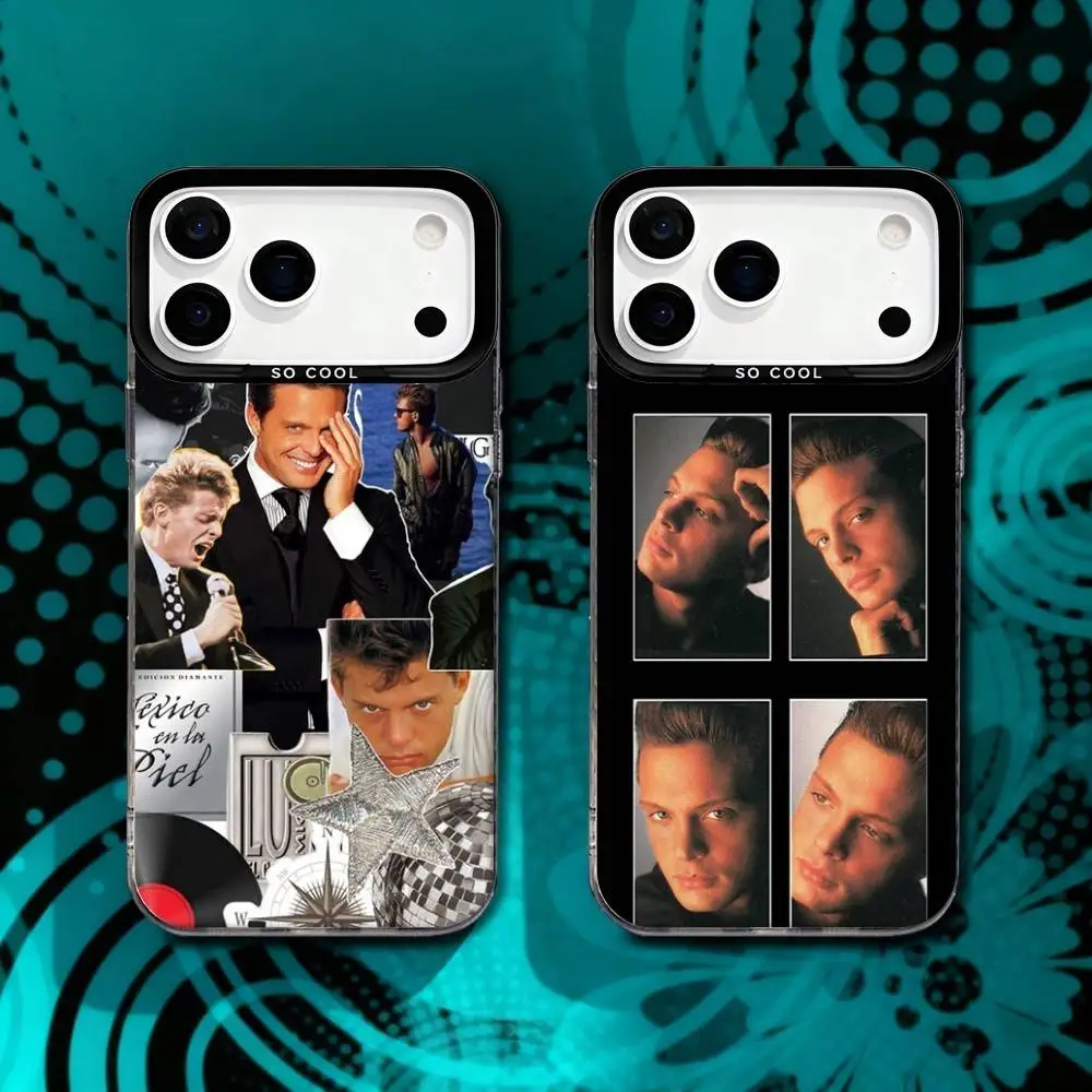 

L-Luis Miguel Singer Phone Case For iPhone 17,16,15,14,13,12,X,8,Pro,Max,Plus,SE4,Air,Mini Black Matte Durable Hard