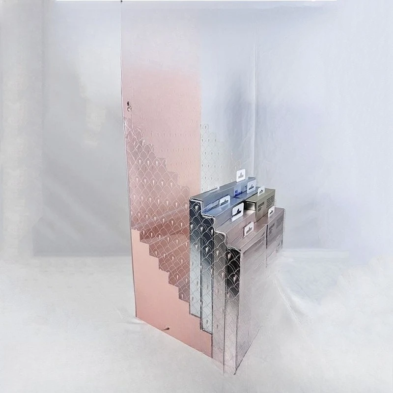 Mobile phone tempered film multi-layer display stand 3C accessories counter display artifact, acrylic stepped display stand