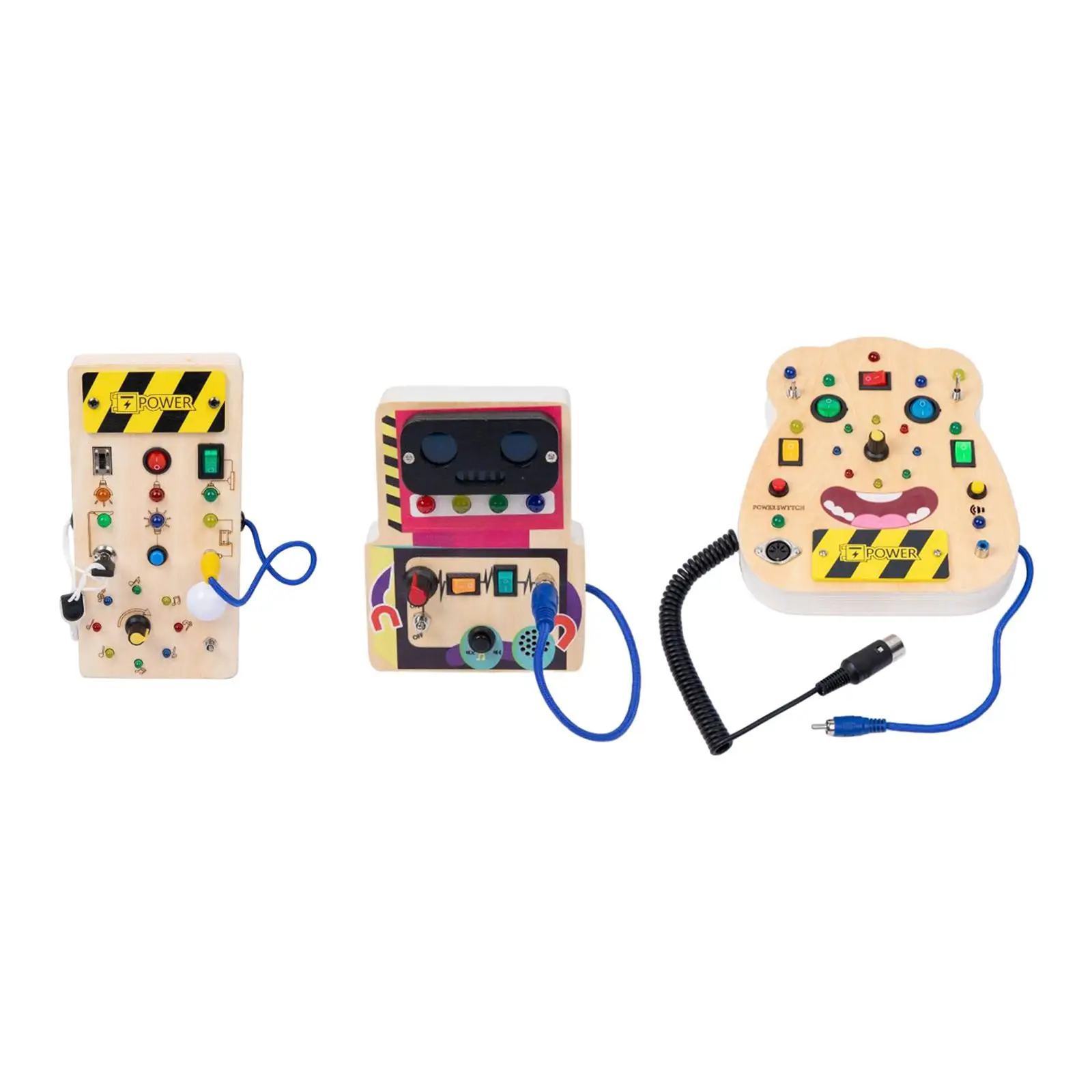 Lights Switch Busy Board LED Montessori Busy Board for Preschool Girls Kids