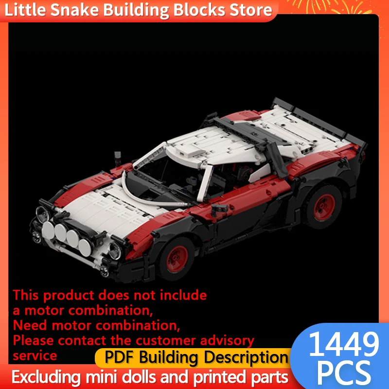 Speed Racing Car Model MOC Building Bricks Rally Racing Car Modular Technology Gifts Holiday Assemble Children Toys Suit