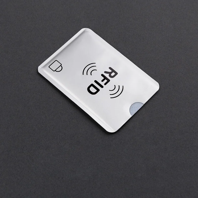 10Pcs Anti Rfid ID Credit Card Sleeve Laser Aluminum Blocking Reader Lock Anti-theft Credit Card Cover Case Credit Cards Bag
