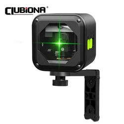 Clubiona 2 Lines Portable Laser Level Self-leveling Green Beam Horizontal and Vertical Cross Line Laser with Magnetic Bracket