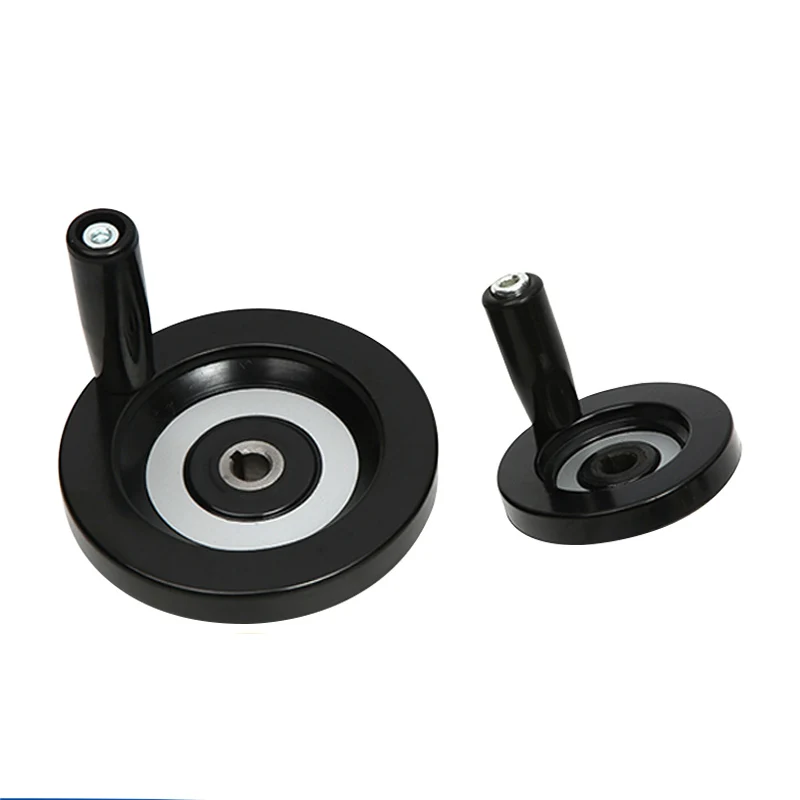 1Pcs Handwheel Mechanical Hand Wheel CNC 3D Printer Hole Diameter 8mm With Removable Handle Lathe Round Machinery Accessories
