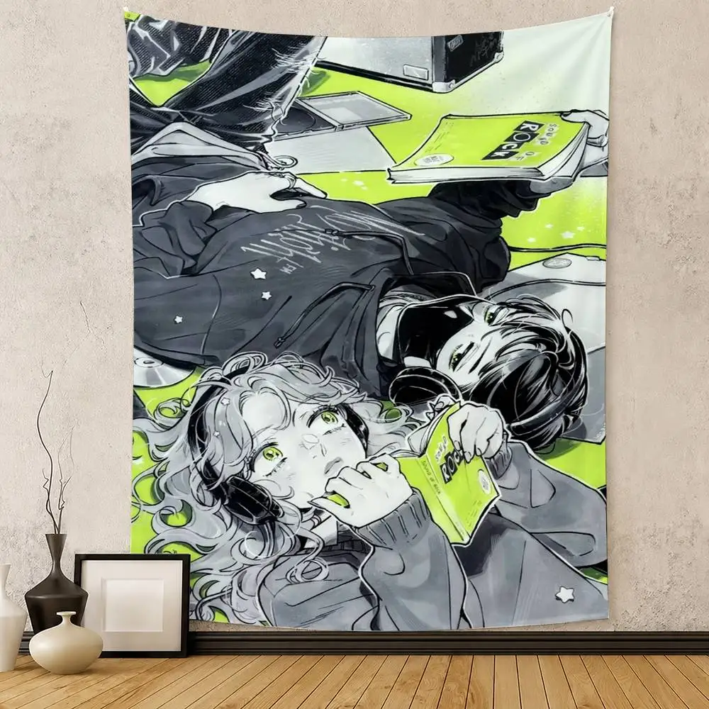 Aya Osawa Mitsuki Koga MitsuAya Flag Digital Printing Banner for Garage Wall Out Door Decoration