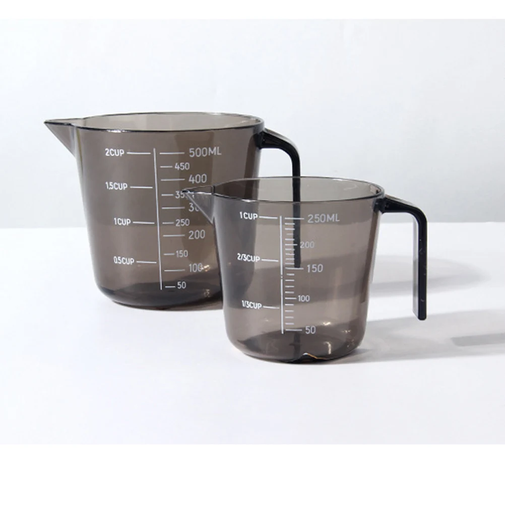 

1pc 250Ml Transparent Measuring Cup Baking Tool With Scale Spout Portable Lightweight Easy Read Markings Splash Proof Kitchen