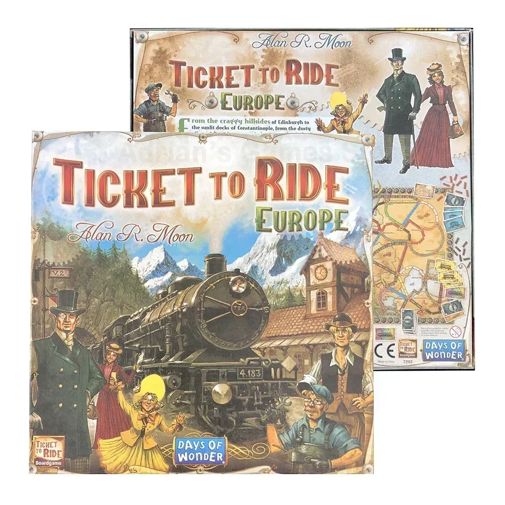 Ticket To Ride Series Euro First Journey Board Games Dobble Multiplayer Friends Party Play Cards Game Plot Collection Toys Gifts