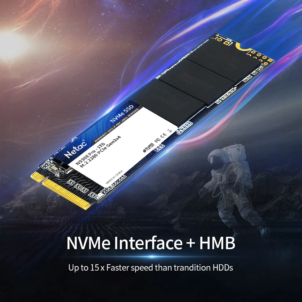 Netac M2 SSD NVMe 128GB 256GB 512GB 1TB SSD 500GB 250GB 960GB PCIe M.2 2280 Festplatte Interne Solid-State-Disk für Laptop – Detail 3