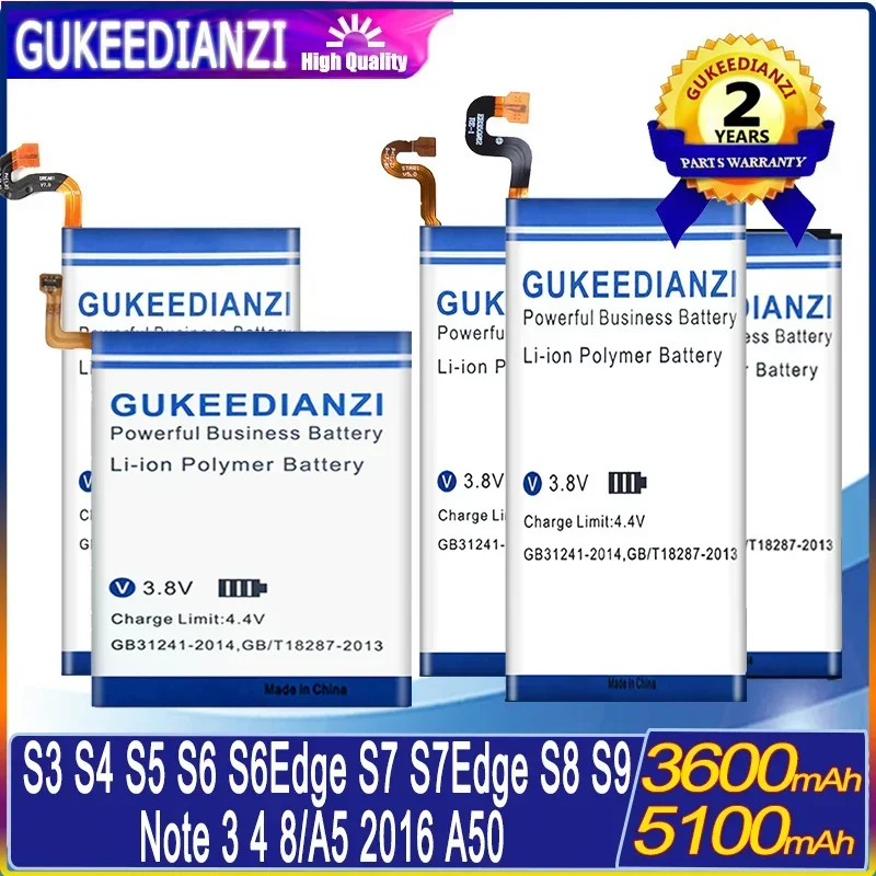 

Phone Battery For Samsung Galaxy S9 S8 S7 S6 Edge S5 S4 S3 Note 3 4 8 For GALAXY A5 2016 A50 A505F A510F N9000 N910 i9300 G900