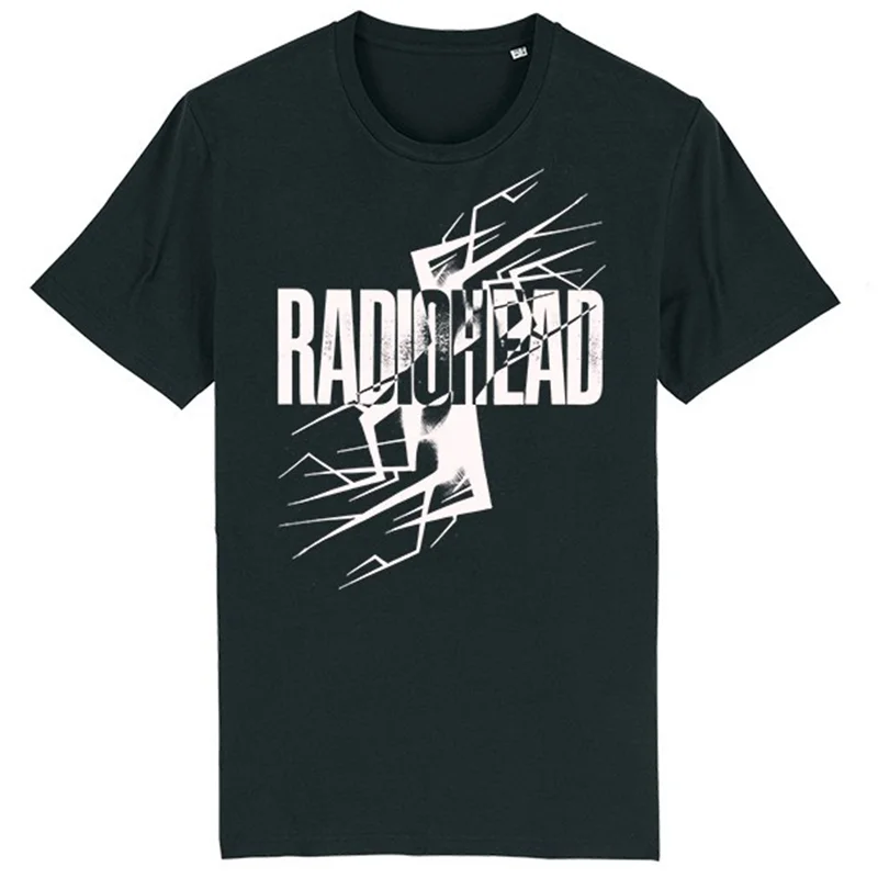 

Rock Punk Print Top, American Retro Oversized Men's High Street 2026 New Style Pure Cotton Short-sleeved T-shirt