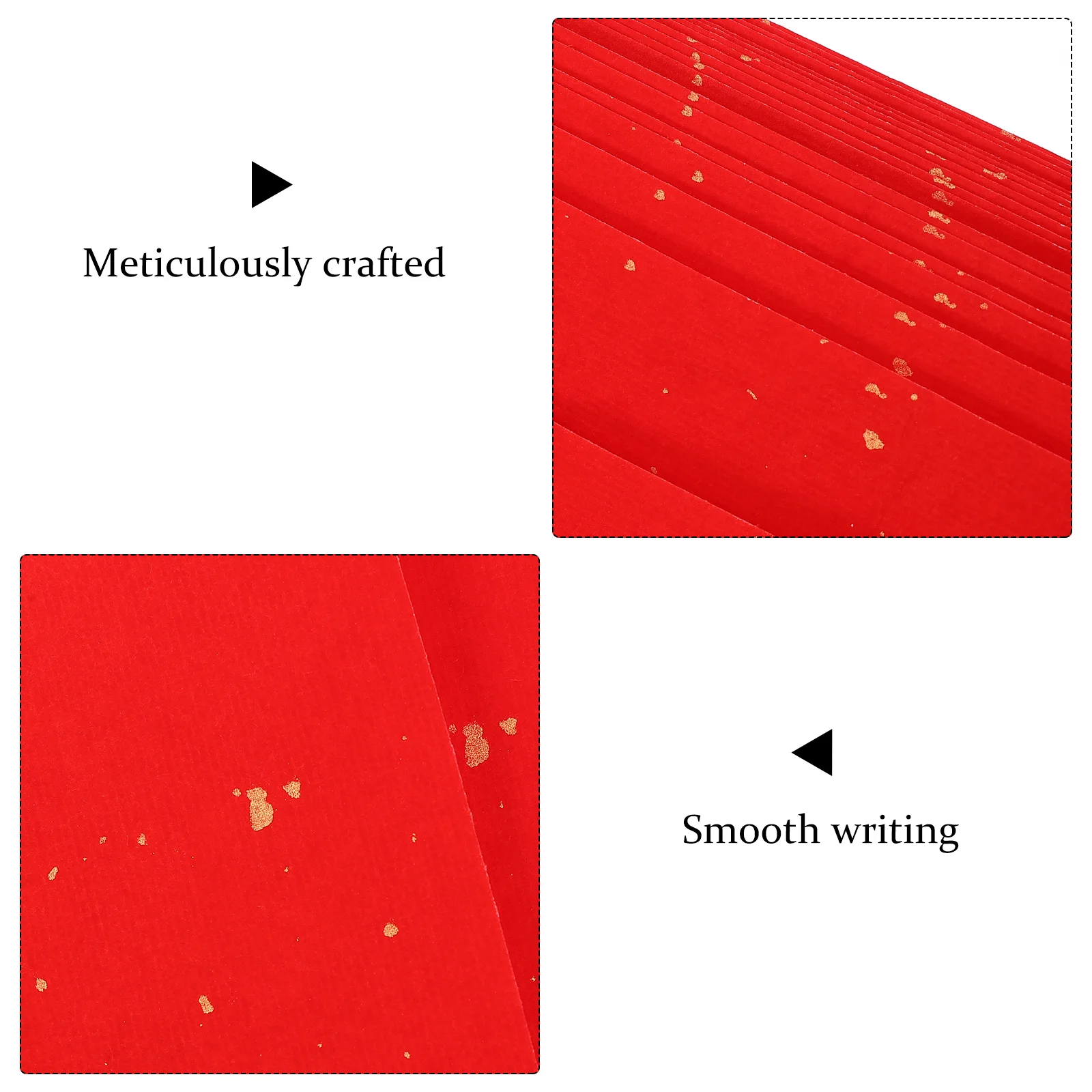 40 Sheets Writing Paper Handwritten Xuan Party Supplies Organic Rice Chinese Festival Red