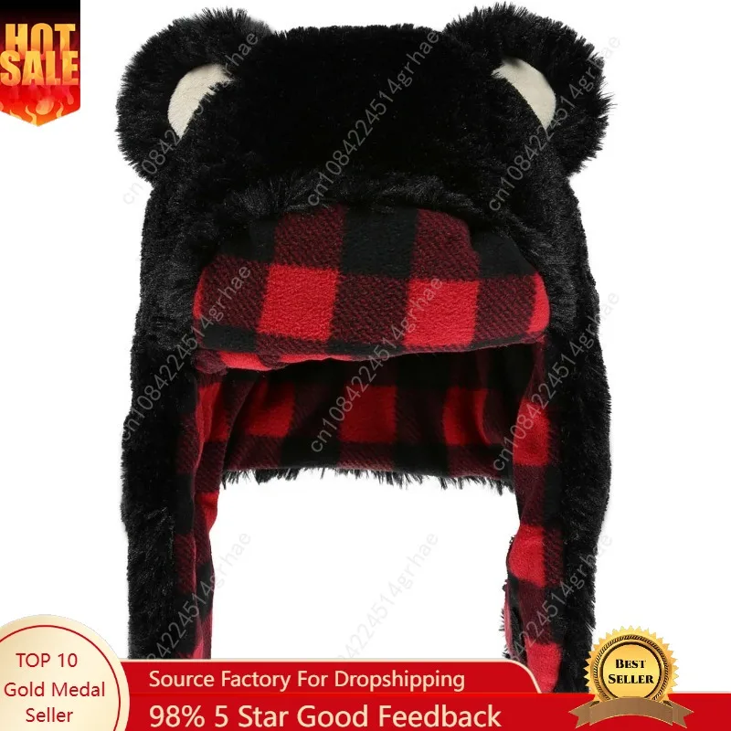 

Lazy One Critter Cap Hat for Kids, Fun, Cold-Weather, Animal Hats, Cute, Warm, Winter, Cozy, Ear Covers