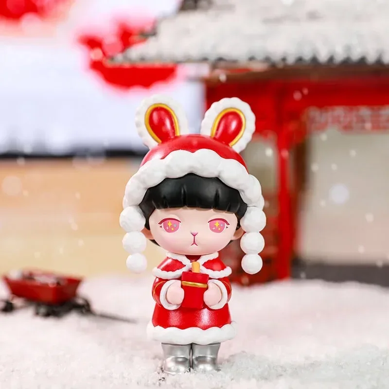 POP MART Bunny Winter Series Blind Box Toys Guess Bag Mystery Box Original Caixa Action Figure Surpresa Cute Model Birthday
