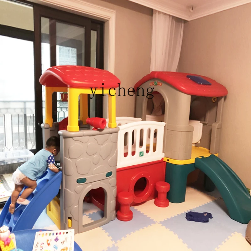 ZZ Children's Kindergarten Plastic Climbing Game Combination Slide Toy Indoor Home Use