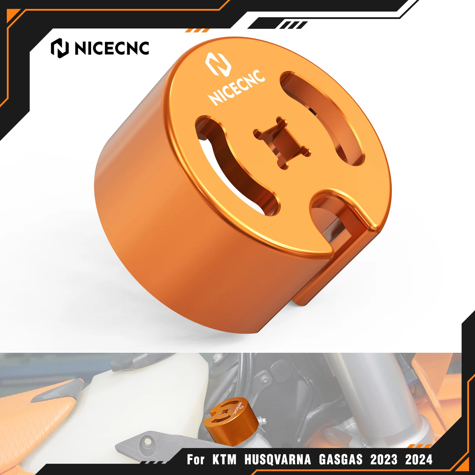 NICECNC 2024 para KTM EXC 300 SX 125 SX-F 450 EXC-F 350 XCW 500 XC 300 para Husqvarna TE300 GasGas EC300 herramienta de extracción de tapa de radiador