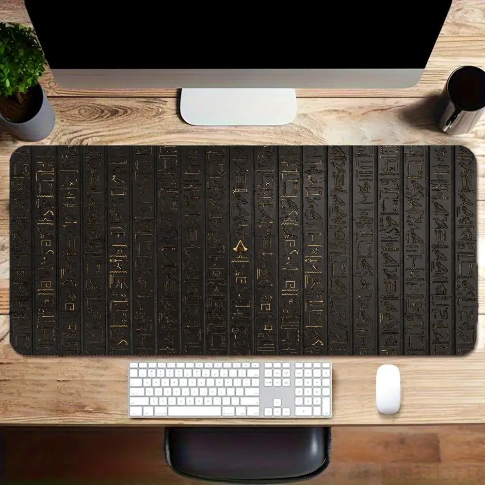 

Ancient Egyptian Murals Mouse Pad Large Rubber Anti-slip PC Desk Accessories Mousepad for Office & Gamer Keyboard Mats Decor Mat