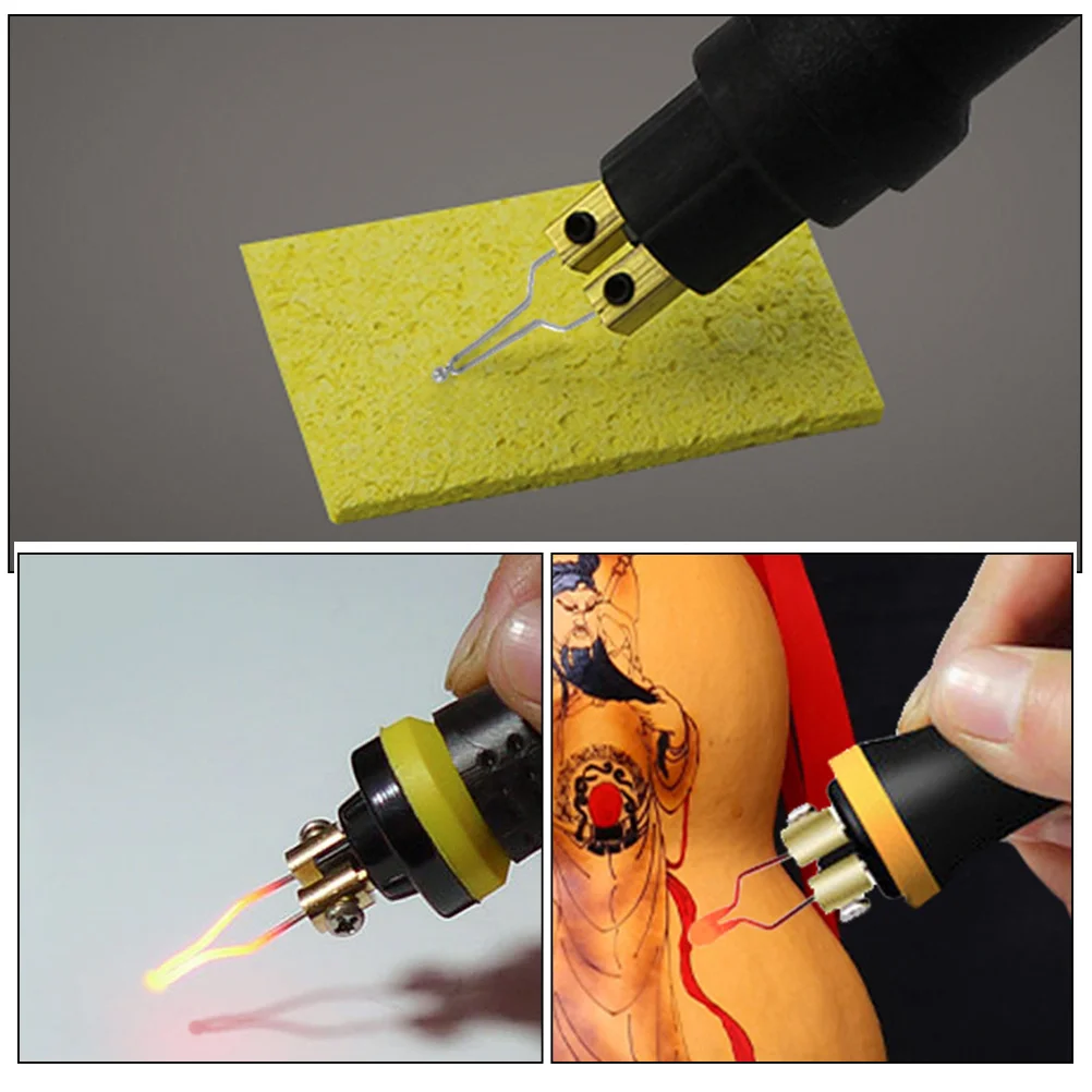 

9Pcs Lightweight Wood Burning Machine Nibs Durable Pyrography Tips for Fine Rendering and Large Scale Projects