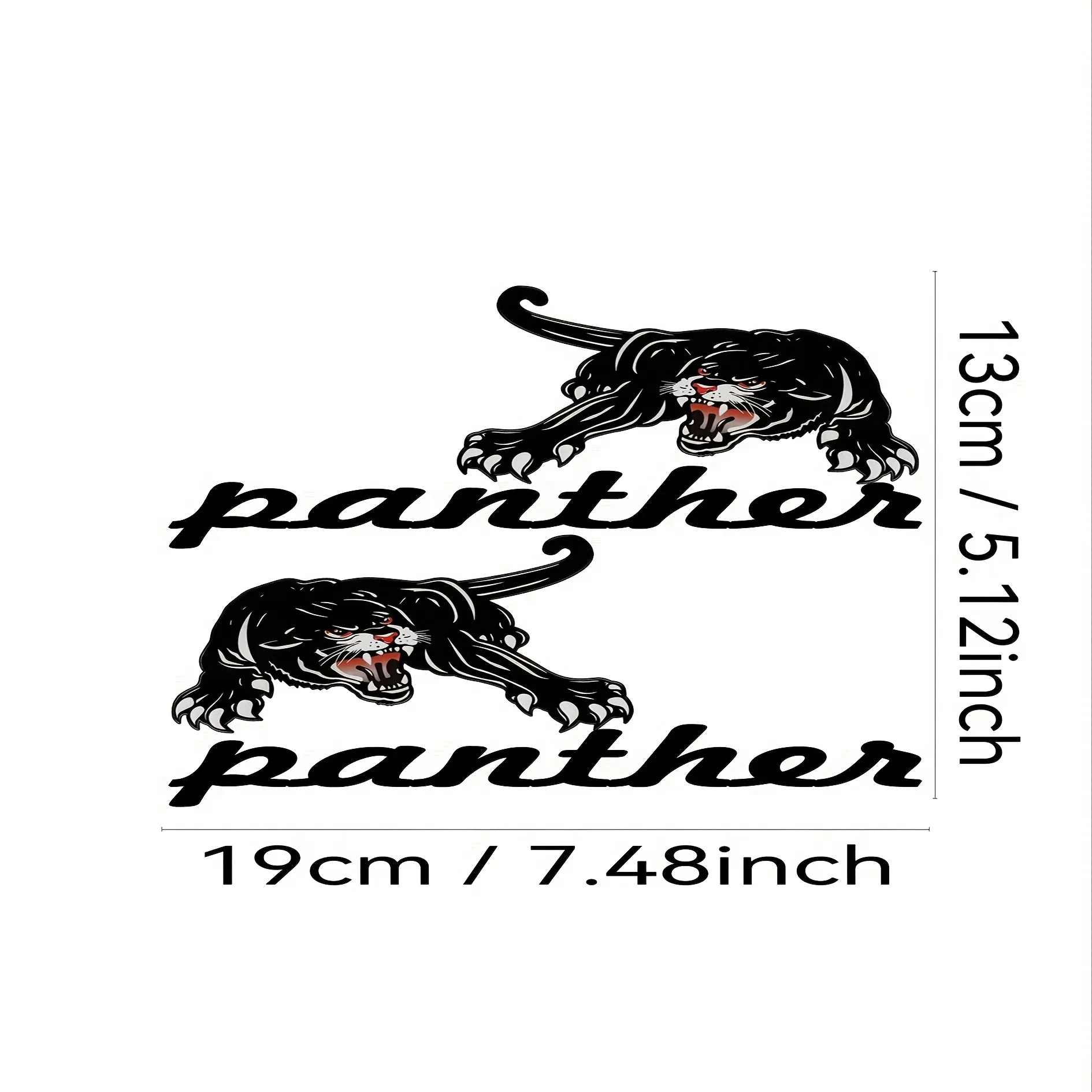 2Pcs Tiger Head Motorcycle Helmet Sticker - Durable waterproof PVC sheet with bold "WHY SO SERIOUS" design