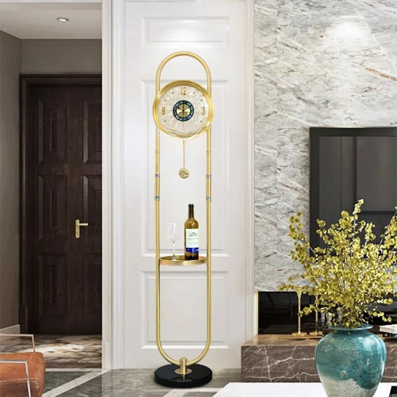 

ZC Modern Minimalist the Grandfather Clock TV Cabinet Sofa Living Room Vertical Clock Holder Table Decoration Ornaments