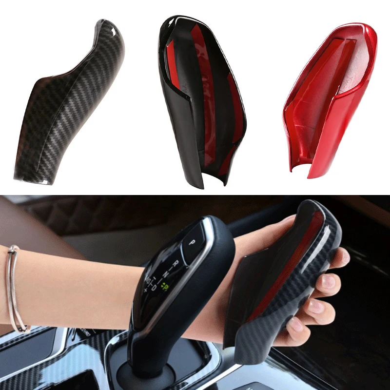 

RHD LHD Car Gear Shift Knob Head Back Cover Trim Carbon Fiber For BMW 5 7 Series 6 GT X3 X4 G30 G38 G11 G12 G01 G08 G02 18-22