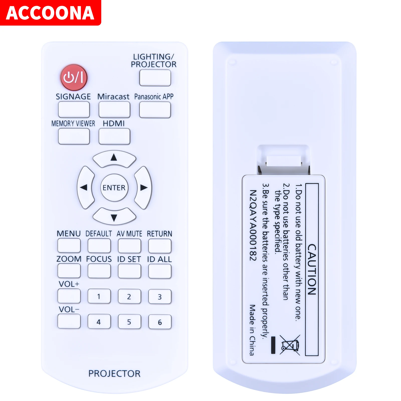 

Пульт дистанционного управления N2QAYA000182 для проекта Panasonic